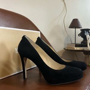 Michael Kors Black Suede Heels
